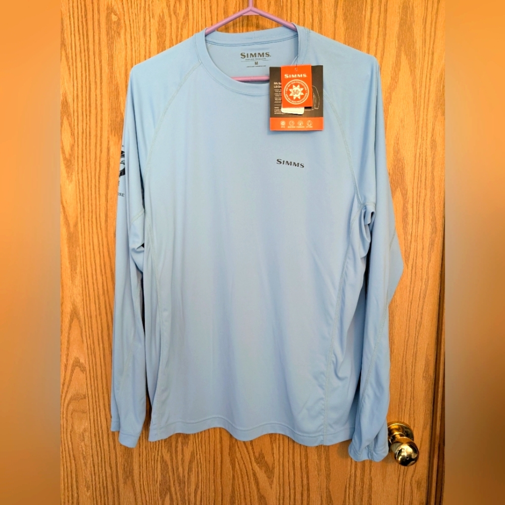 Men's long sleeve Solarflex LS Crewneck Yamaha Fishing Shirt.  NWT Medium